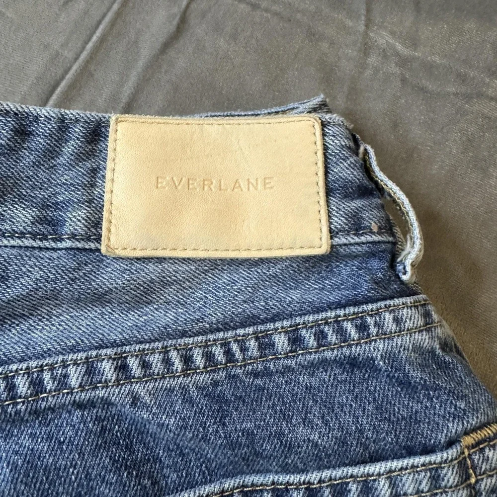 Everlane Womens Jeans 28 Blue Curvy 90s Cheeky Straight High Rise Organic Cotton